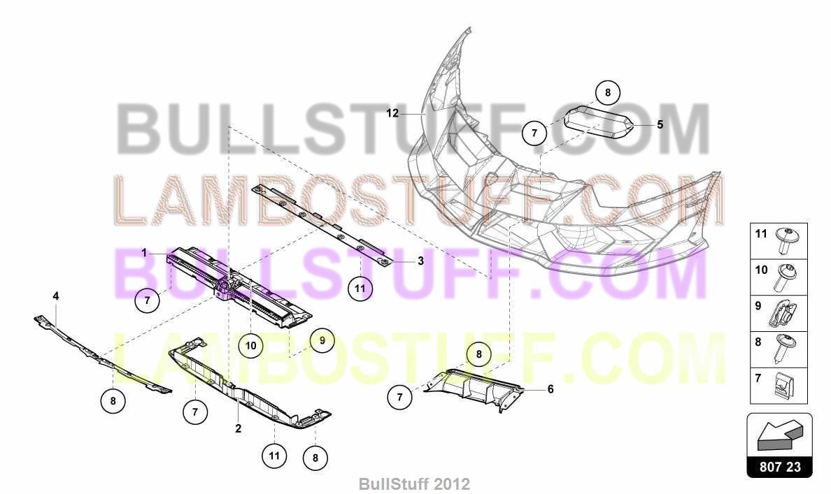 2020 Lamborghini AVENTADOR SVJ COUPE USA AERODYNAMIC ATTACHMENT PARTS  ()